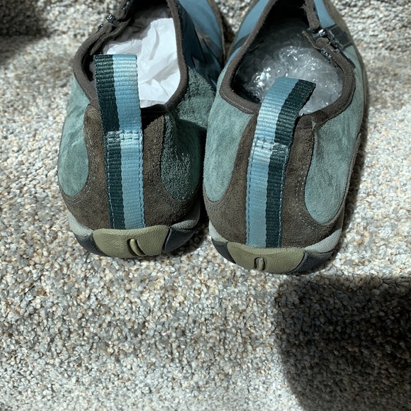 Merrell Blue & Gray Zip Close Suede Walking Shoes - Picture 3 of 7